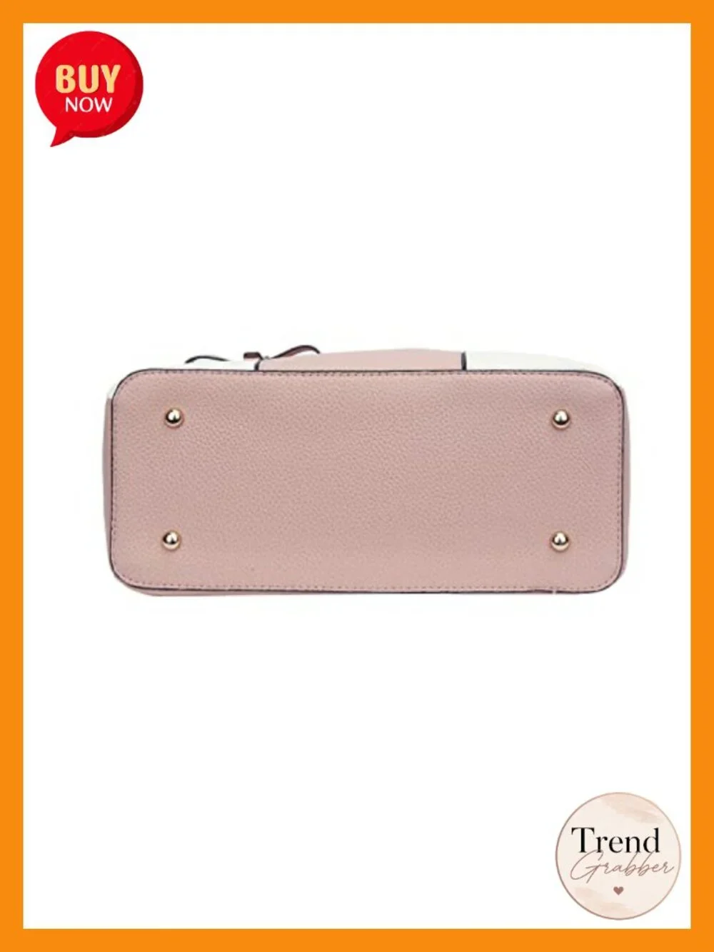 Synthetic Leather 3-Compartment Satchel Top Handle Shoulder Bag Lock Gold